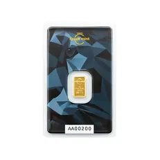 1g Agor Heraeus x Czech Mint Gold Minted Bar
